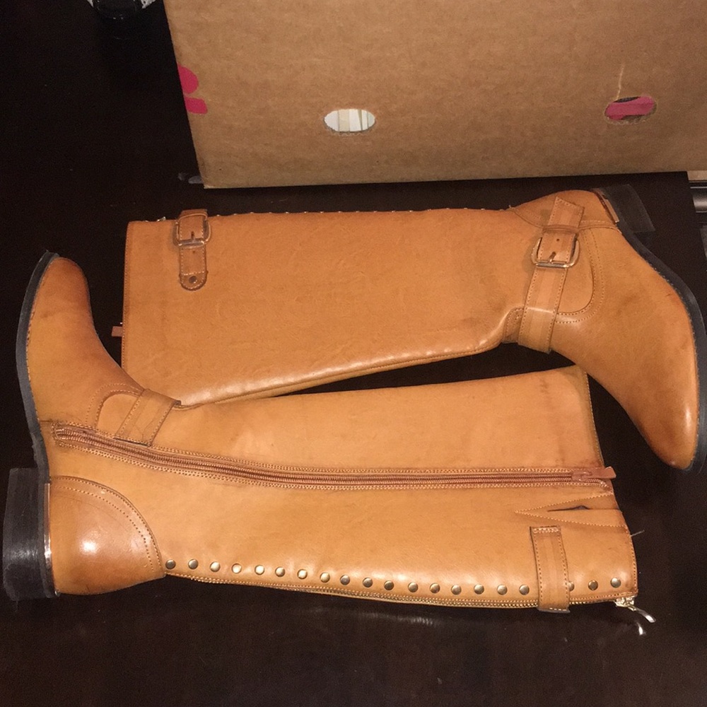 Brown dressy boots